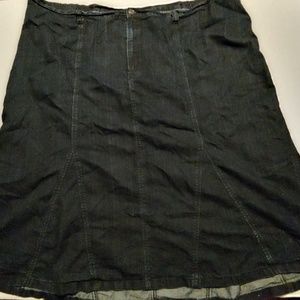 Liz & Me dark denim skirt